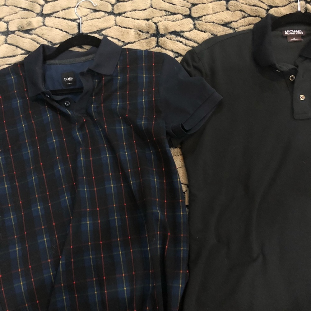 Hugo boss and Michael kors polo size s both